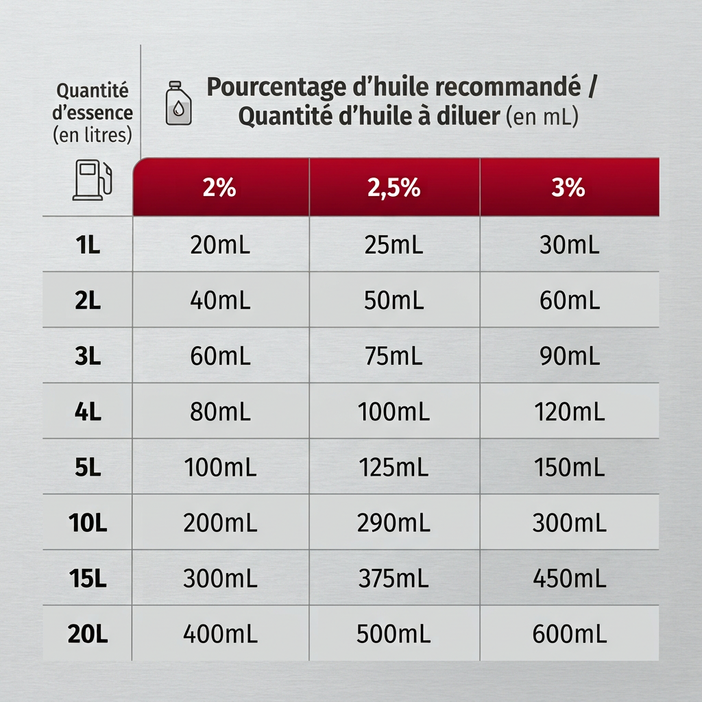 Un tableau pour faire le mélange 2T